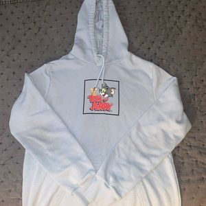 Tom and Jerry Cartoon Hoodie - Size Lg